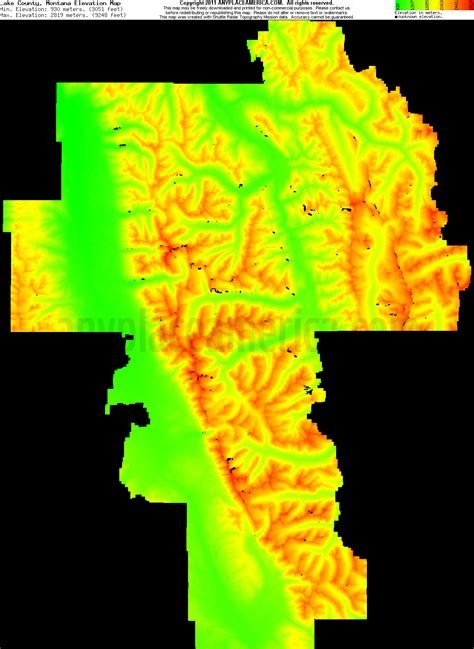 Free Lake County, Montana Topo Maps & Elevations