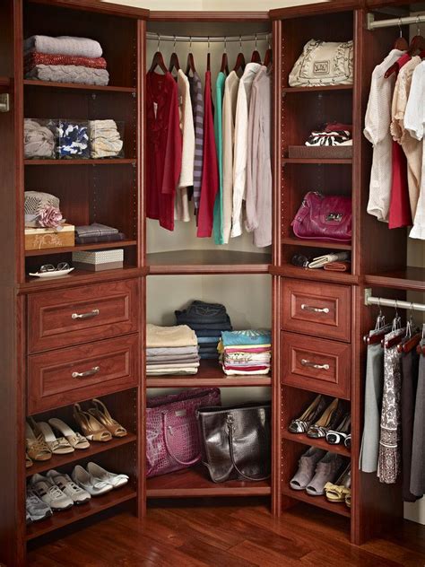 ClosetMaid Impressions Corner Unit in Dark Cherry. | Corner closet ...