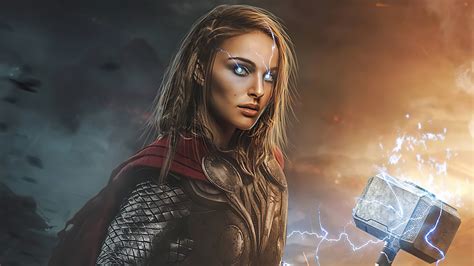 1920x1080 Lady Thor Love And Thunder 4k 2021 Laptop Full HD 1080P ,HD 4k Wallpapers,Images ...