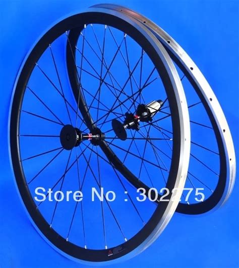 Clincher Wheelset Full Carbon 700C Road Bike Clincher Rim with Alloy ...