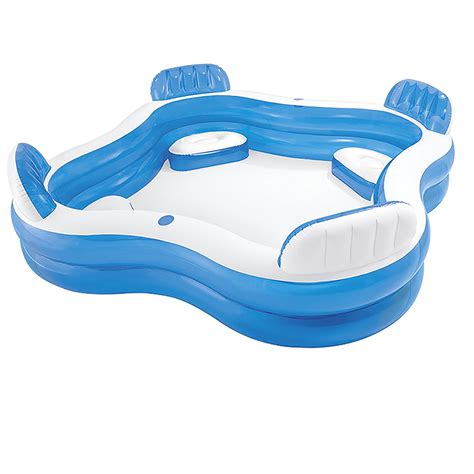 Intex Swim Center Family Lounge Inflatable Pool, 90" X 90" X 26" Ages 3+ - Walmart.com