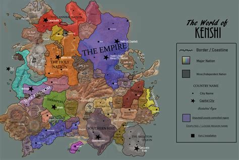 Comunidad de Steam :: Guía :: Political Map of Kenshi, with disputed ...