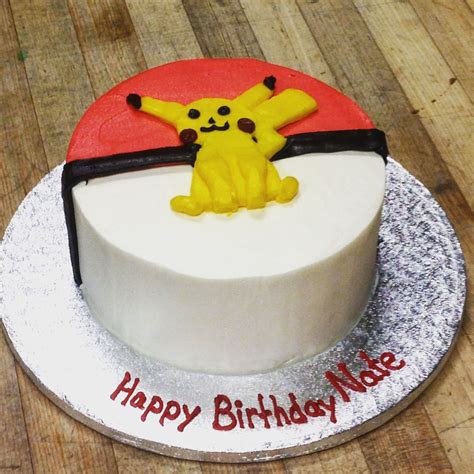 Pokeball cake with Pikachu | Pokeball cake, Custom cakes, Cake