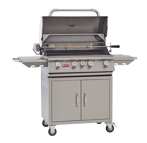 Bull Outdoor Products Angus 4-Burner Propane Gas Grill with Cabinet - Walmart.com