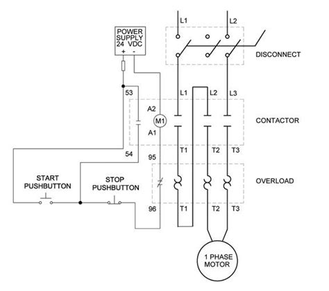 Single-Phase Motor Control Wiring Diagram - Electrical Engineering World | Electrical circuit ...