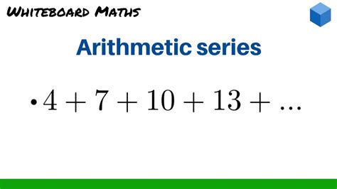 Arithmetic series - YouTube