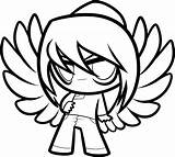 Chibi Fang sketch template