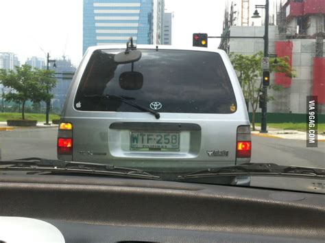 This is a good example of a number plate from Philippines. - 9GAG