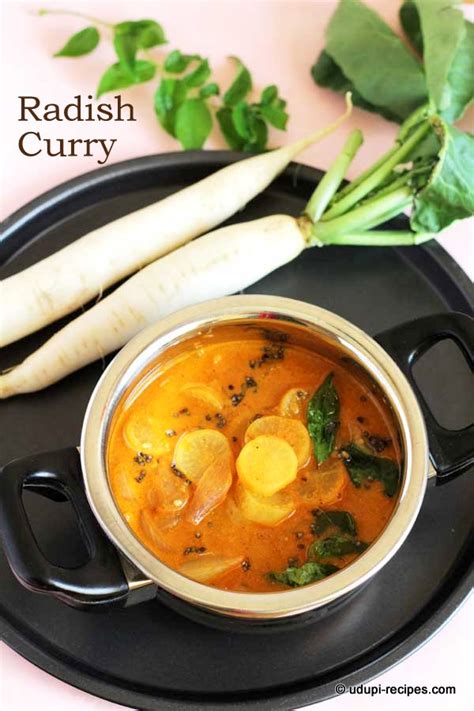 Radish Curry Recipe - Udupi Recipes