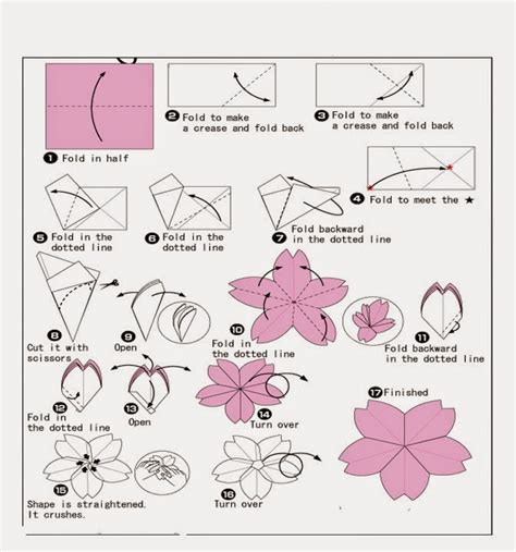 Origami Easy Flower Instructions ~ simple origami for kids