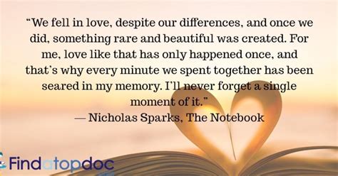 Nicholas Sparks, The Notebook | 15 Love quotes | Find a Top Doc