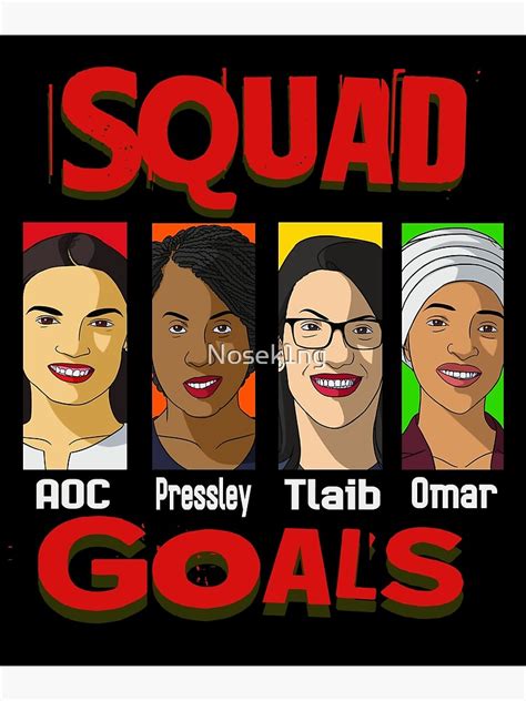 "AOC Squad Goals" Poster for Sale by Nosek1ng | Redbubble