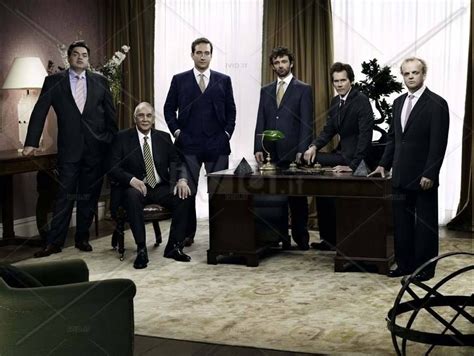 The full cast of "Frost / Nixon"