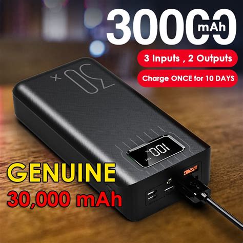 30000mAh Powerbank Large Capacity Power bank Fast Charging Travel Long ...