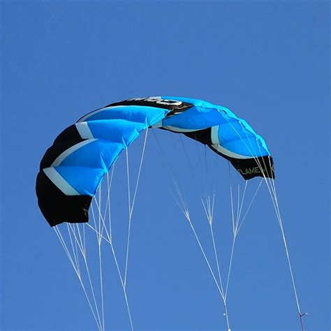 2Sqm Stunt Kite Quad Lines Parafoil Parachute Traction Kite Sport Power Kite with 55CM Bar ...