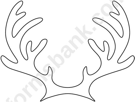 Reindeer Antler Pattern Free Printable