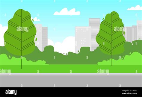 Sidewalk trees Stock Vector Images - Alamy