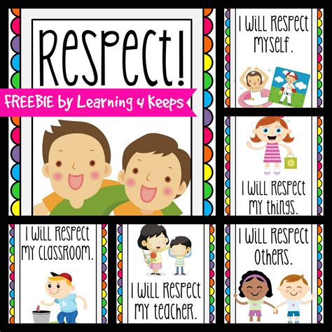 A freebie to help you create an environment of respect! Start off the ...