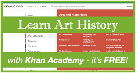 Learn Art History with the Khan Academy (TeachKidsArt) | Khan academy, Learn art, Art history