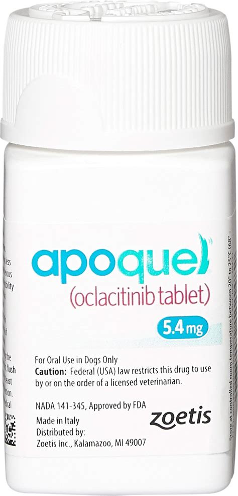 Apoquel Tablets for Dogs, 5.4-mg, 1 tablet - Chewy.com