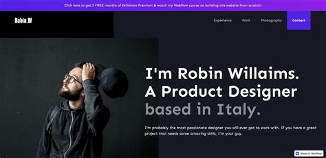 20 unique personal website & portfolio examples for 2024 | Webflow Blog