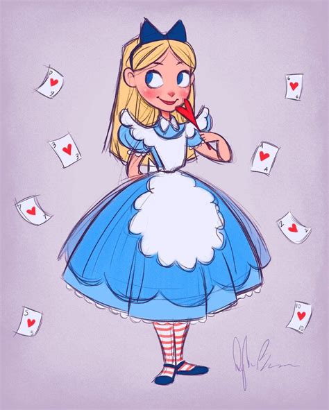 Alice - Sketch/Color | Alice in wonderland drawings, Disney art, Disney alice