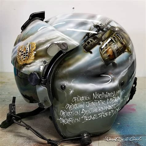 American Flag Custom Helmet Army Flight Airbrushed