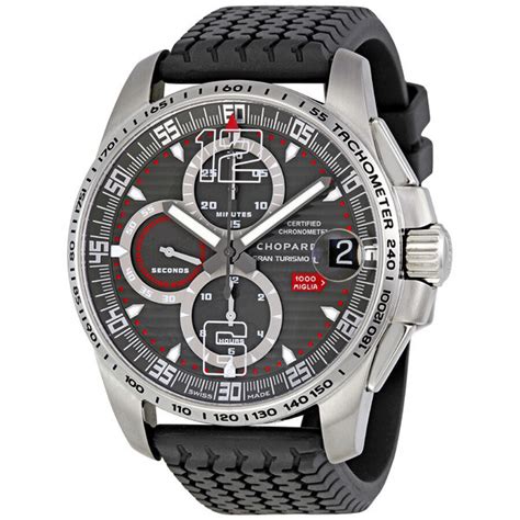 Chopard Mille Miglia GT XL 2009 LE Titanium Men's Watch 168459-3005 ...