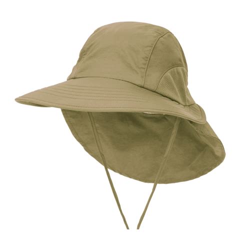 Summer Sun Hat Men Women Bucket Hat with Neck Flap Outdoor UV Protection Large Wide Brim Hiking ...