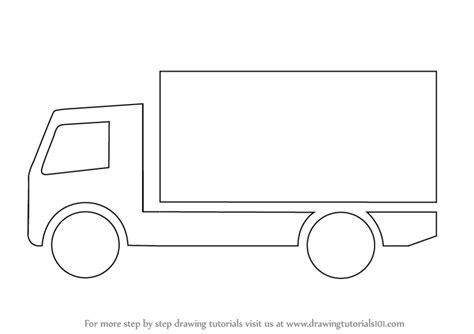 How to Draw a Truck for Kids (Trucks) Step by Step | DrawingTutorials101.com