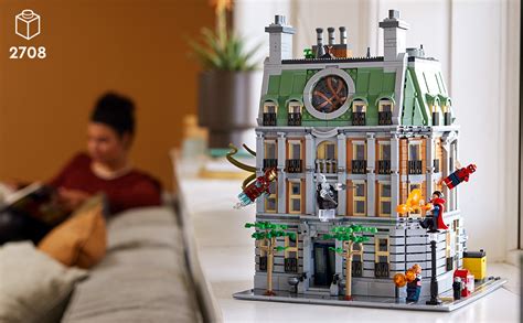 LEGO 76218 Marvel Sanctum Sanctorum, 3-Storey Modular Building Set, with Doctor Strange and Iron ...