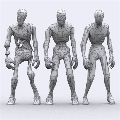 3DRT - Mummies | Character design, Low poly art, Low poly models