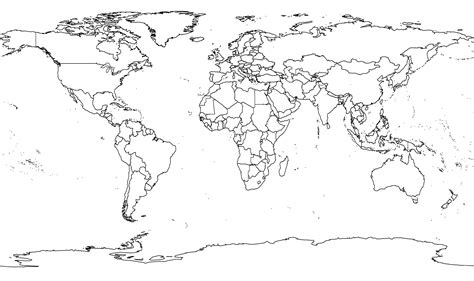 file blank map world rivers svg wikimedia commons - 6 free printable ...