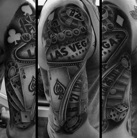 40 Poker Chip Tattoo Designs For Men - Masculine Ink Ideas