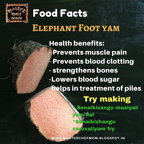 MASTERCHEFMOM: Elephant Foot Yam Recipes | Health Benefits of Elephant Foot Yam | Food Facts by ...