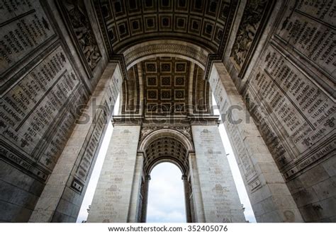 Interior Arc De Triomphe Paris France Stock Photo 352405076 | Shutterstock