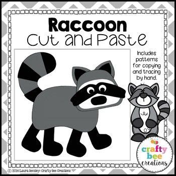 Raccoon Craft Forest Zoo Woodland Animals Craft Activities Bulletin Board Art | Raccoon craft ...