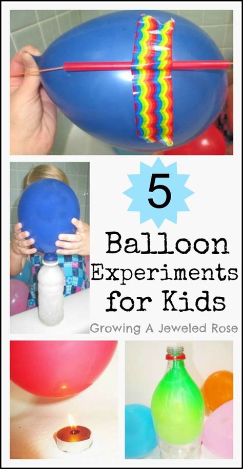 5 FUN Balloon Experiments for Kids! Kids love balloons and these experiments are sure to have ...