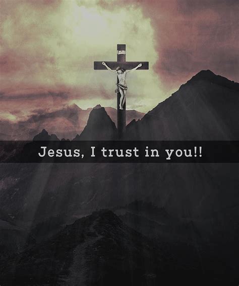 Jesus, I trust in you Digital Art by Ravi Shankar - Pixels