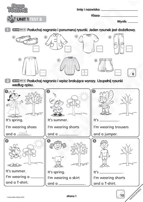 Unit 1 Test B Bugs Team 2 - Bugs Team 2 Unit Test Carol Read, Ana Soberon - PHOTOCOPIABLE ...