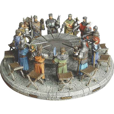 Hand Painted Knights of the Round Table Display