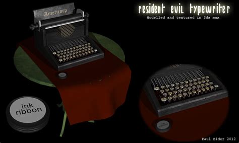 Resident Evil Typewriter by paulelder on DeviantArt