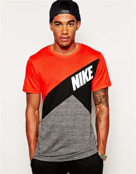 Nike | Nike Colourblock T-Shirt at ASOS Sportswear Outfits, Mens ...