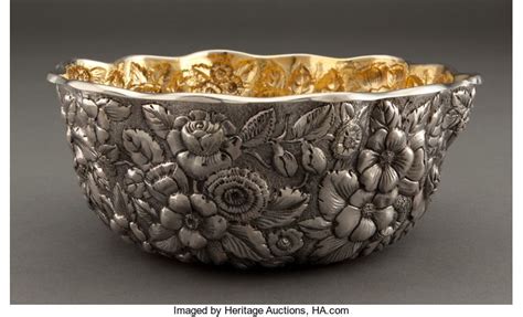 Silver Holloware, American:Bowls, A WHITING SILVER AND SILVER GILT BOWL . Whiting ...