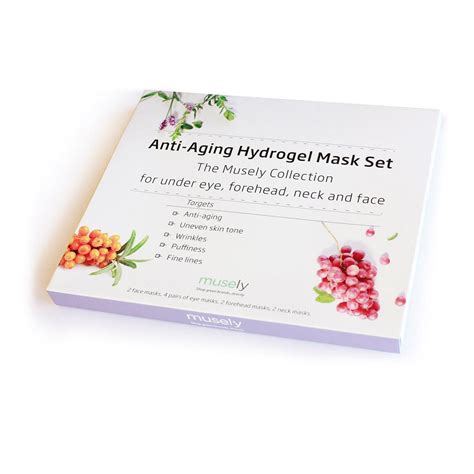 Anti-Aging Hydrogel Mask Set - The Musely Collection for under eye ...