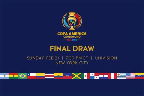 2016 Copa America Centenario draw to be held in New York City on ...