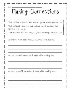Making Connections Worksheet