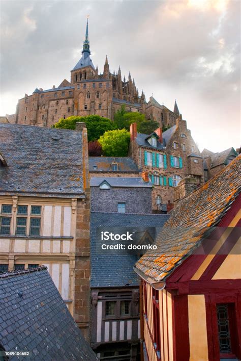 Inside The Mont Saint Michel France Stock Photo - Download Image Now ...