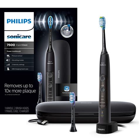 Philips + Sonicare ExpertClean 7500 Bluetooth Rechargeable Electric ...