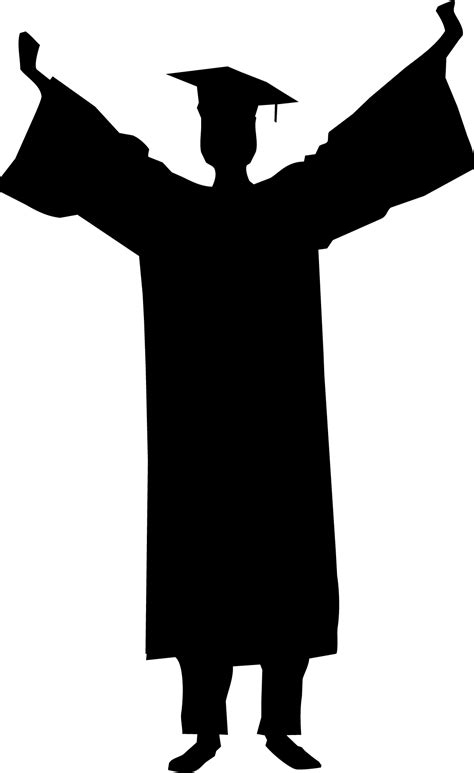 Male Graduation Silhouette at GetDrawings | Free download